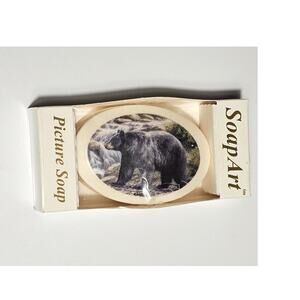 Picture Soap Art Black Bear 90s